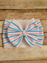 Load image into Gallery viewer, Hospital Stripes Bow
