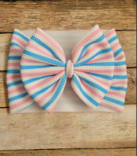 Load image into Gallery viewer, Hospital Stripes Bow
