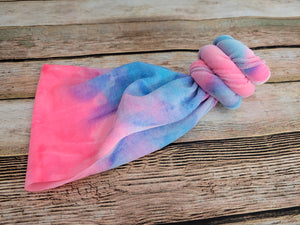 Cotton Candy TyeDye velvet